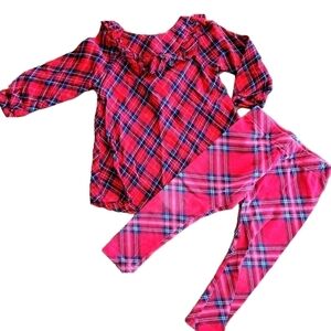 Plaid Set 12-18M baby girl shirt and 2t pants. Ralph Lauren Christmas Style